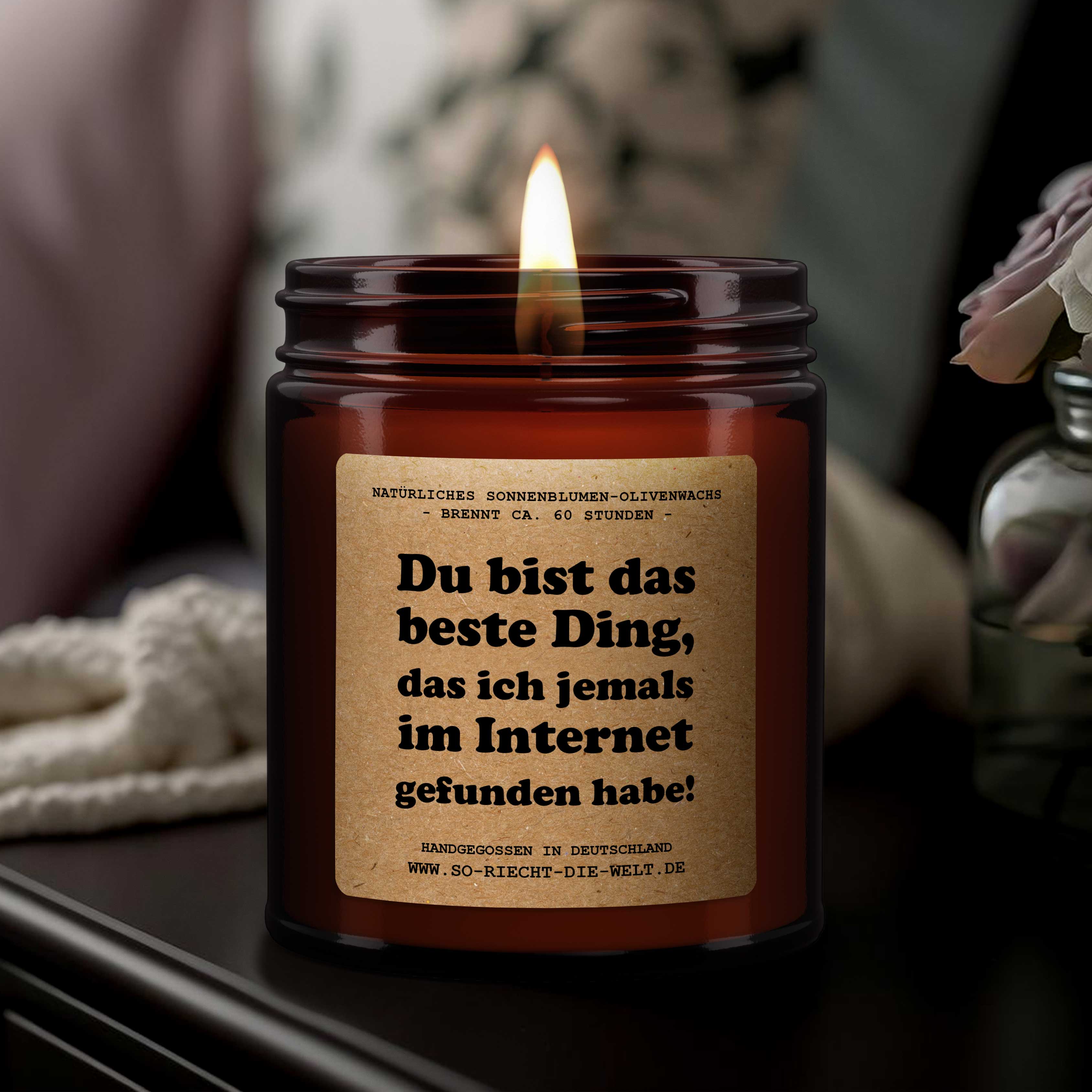 Bestes Ding im Internet, Kerze, Duftkerze, Freund Geschenk Kerze, Jubiläumsgeschenk, Geburtstagsgeschenk für ihn, Jubiläumsgeschenk für ihn, Freund